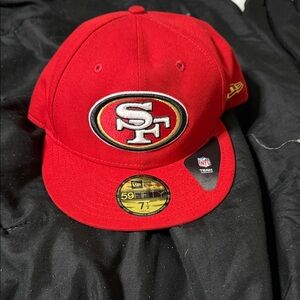 New Era Red and Gold 59FIFTY Cap